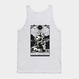 Aquarius Zodiac Sign Illustration Tank Top